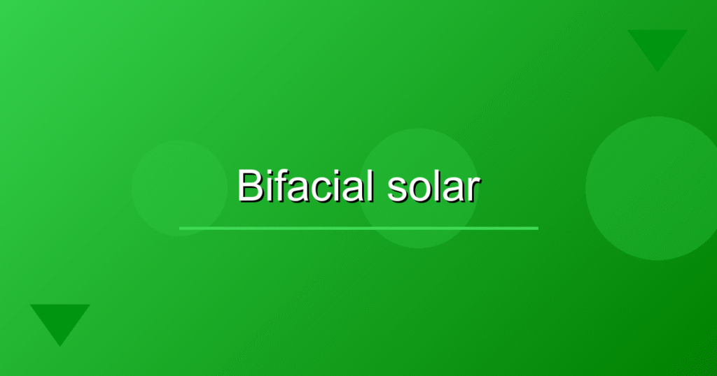 Bifacial Solar Panels Boost Residential Solar Power ROI