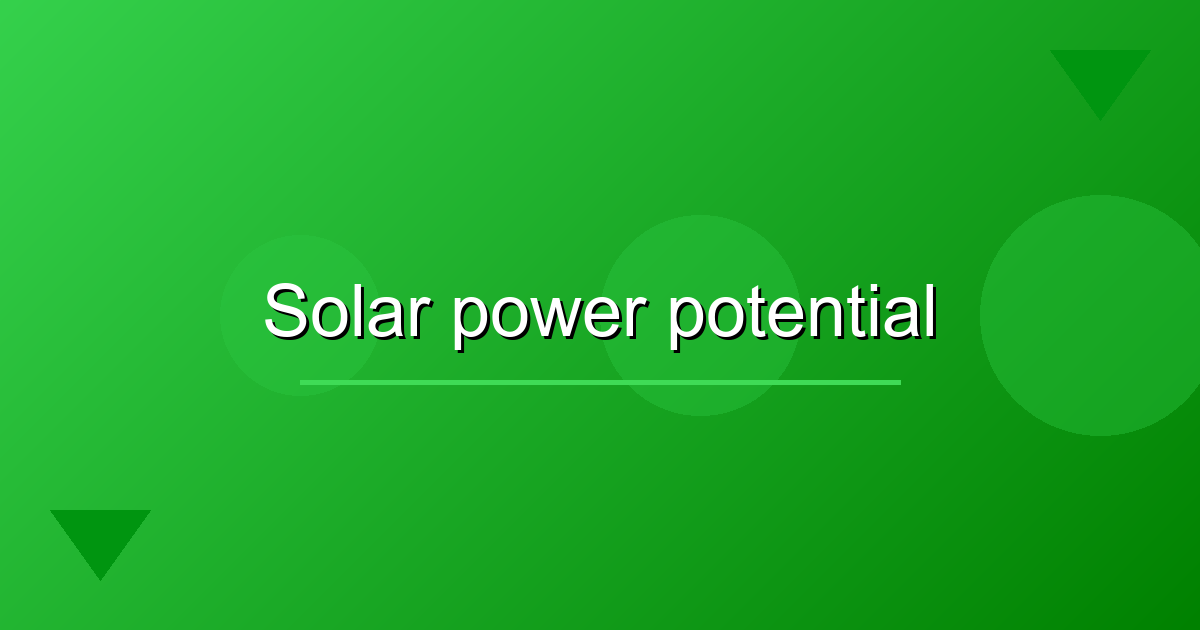 Capture 2% of Solar Radiation to Power All Global Energy