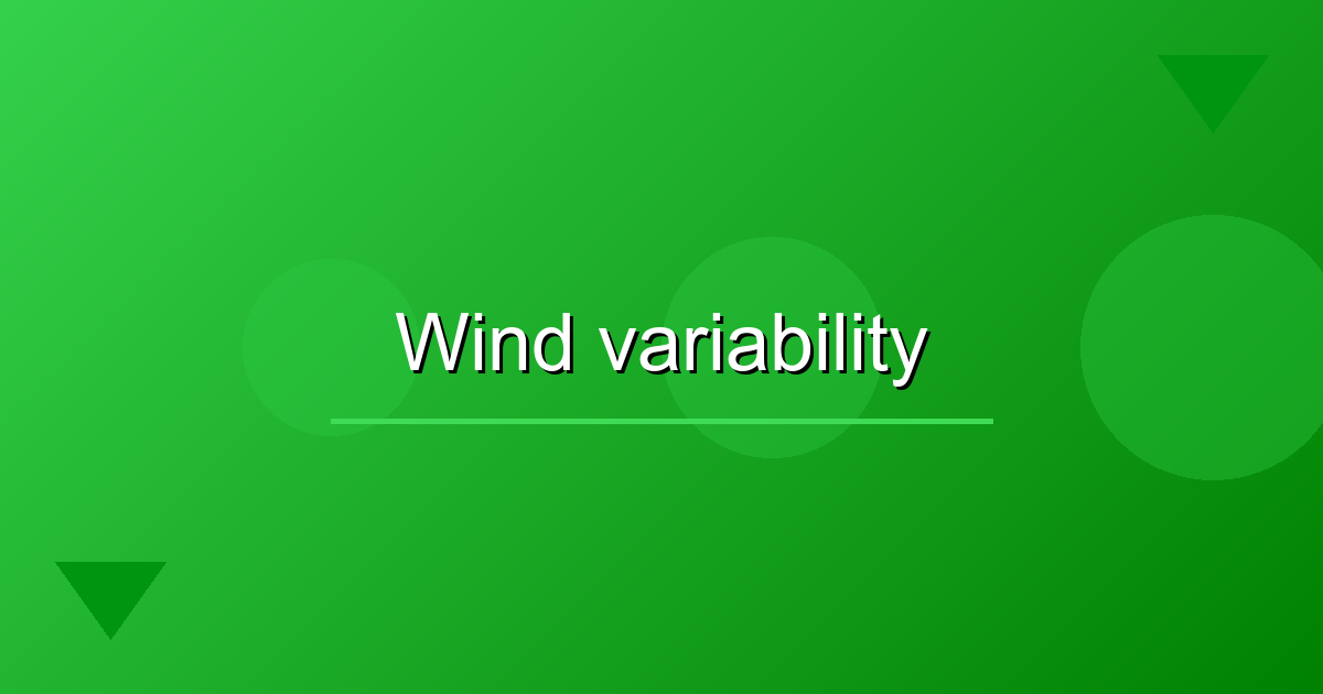 Managing Variable Wind Speeds for Efficient Grid Integration